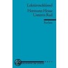 Unterm Rad. Lektüreschlüssel door Herrmann Hesse