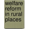 Welfare Reform In Rural Places door Paul Milbourne