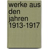 Werke aus den Jahren 1913-1917 door Sigmund Freud