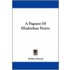 A Pageant Of Elizabethan Poetry
