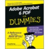Adobe Acrobat 6 Pdf For Dummies by Greg Harvey