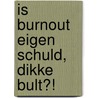 Is burnout eigen schuld, dikke bult?! door R. van der Staaij