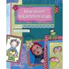 Kleur en verf op kaarten en scraps