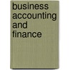 Business Accounting And Finance by Gill Davies