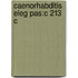 Caenorhabditis Eleg Pas:c 213 C