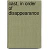 Cast, In Order Of Disappearance door Simon Brett