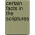 Certain Facts in the Scriptures