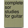 Complete Sor Studies For Guitar by Fernando Sor
