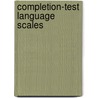 Completion-Test Language Scales by Marion Rex Trabue