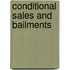 Conditional Sales And Bailments
