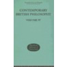 Contemporary British Philosophy by Lewis H.D.