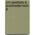 Crit Aesthets & Postmodernism P