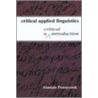 Critical Applied Linguistics Cl door Alastair Pennycook