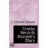 Crosby Records Blundell's Diary