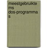 Meestgebruikte ms dos-programma s