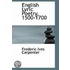 English Lyric Poetry, 1500-1700