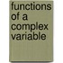 Functions Of A Complex Variable