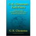 G. K. Chesterton's Early Poetry