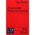 Gesammelte Politische Schriften