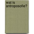 Wat is antroposofie?