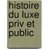 Histoire Du Luxe Priv Et Public