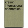 Kreinin International Economics door Mordechai Elihau Kreinin