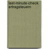 Last-Minute-Check Ertragsteuern door Tim Lühn