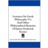 Lectures on Greek Philosophy V1