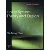 Linear System Theory and Design door Chi-Tsong Chen