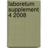 Laboretum Supplement 4 2008 door Onbekend