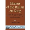 Masters of the Italian Art Song by Timothy Le Van