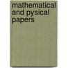 Mathematical And Pysical Papers by Bart Sir George Gabriel Stokes