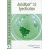 Archimate 1.0 Specification