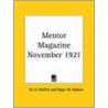 Mentor Magazine (November 1921) by Roger W. Babson