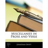 Miscellanies in Prose and Verse door Johathan Swift