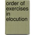 Order Of Exercises In Elocution