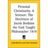 Personal Christianity A Science by Jacob Bohme