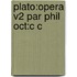 Plato:opera V2 Par Phil Oct:c C
