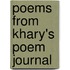 Poems From Khary's Poem Journal