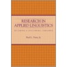 Research In Applied Linguistics door JrFredL Perry