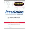 Schaum's Outline Of Precalculus by Fred Safier