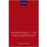 Shakespeare & Origins English P door Neil Rhodes