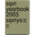 Sipri Yearbook 2003 Sipriys:c C
