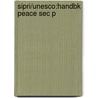 Sipri/unesco:handbk Peace Sec P door Unesco