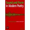 Sound and Form in Modern Poetry by Robert McDowell