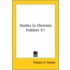 Studies In Cheremis Folklore V1