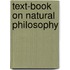 Text-Book on Natural Philosophy