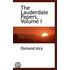 The Lauderdale Papers, Volume I