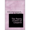 The Poems ('Canti') Of Leopardi door J . M. Morrison Giacomo Leopardi