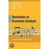 Variations In Economic Analysis door Onbekend